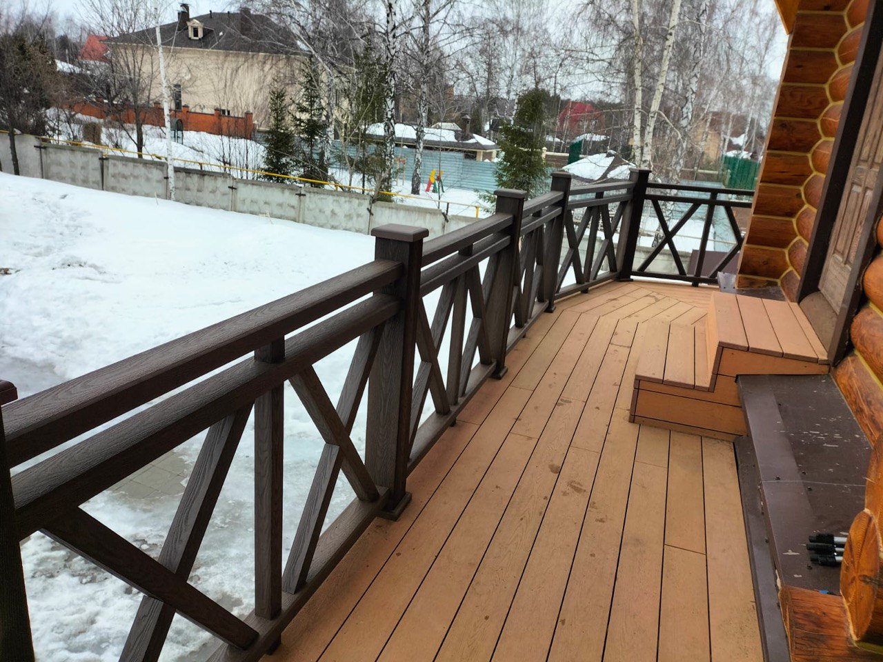 Столбы из ДПК Столбы